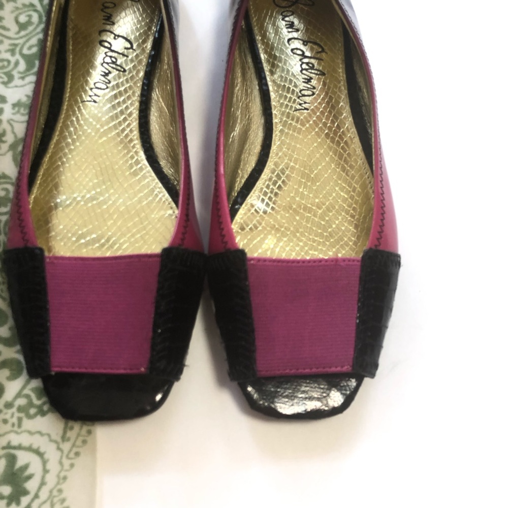 Sam Edelman Ebony Slip on Flats Peep Toe Ombré - Picture 3 of 8
